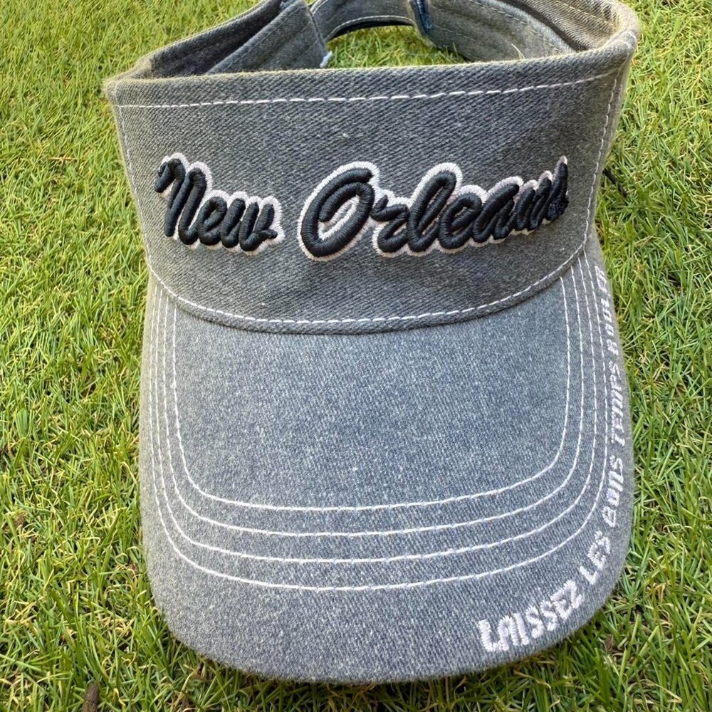 Women's Grey and Black Hat